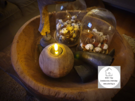 Led waxinelicht zwart