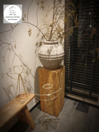 Metalen frame engel goud klein