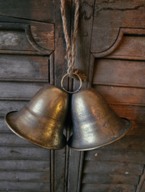 Hanger bellen duo metaal - klok