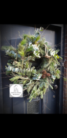 Weelderige krans kerst