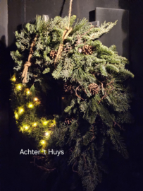 DIY pakket winterkrans pinecone