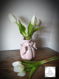 Vaas roze birds