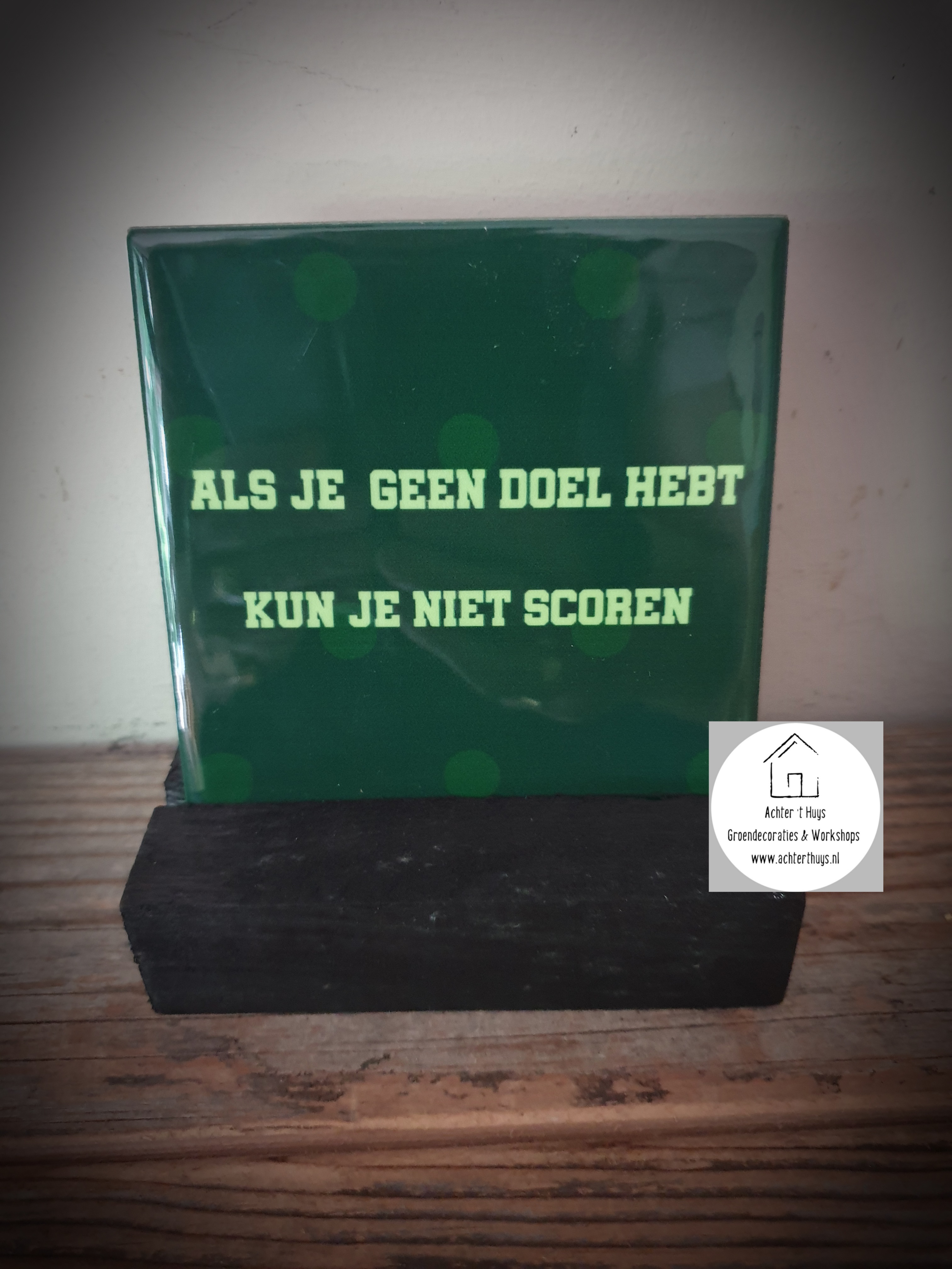 Tekst tegel "Geen doel"