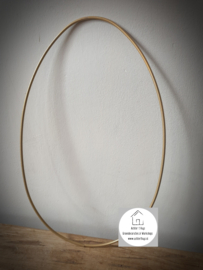 Metalen ei frame goud 35cm