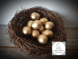 Kwarteleitjes "goud" 60 stuks