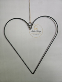 Metalen hart frame 50 cm