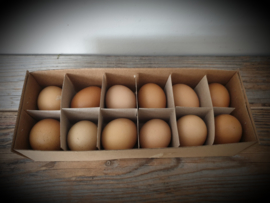 Eieren bruin leeggeblazen