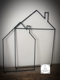 Metalen frame huis hanger 30x37