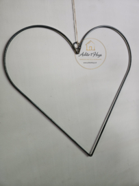 Metalen hart frame 60 cm