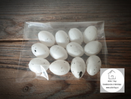 Plastic eitjes in zakje 12 stuks