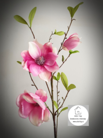 Zijden magnolia roze 90 cm