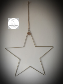 Ster metaal goud 50 cm