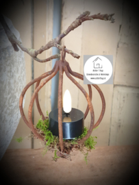 Draadbal punt roest 13 cm