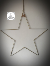 Ster metaal goud 50 cm