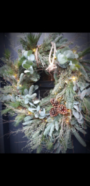 Weelderige krans kerst