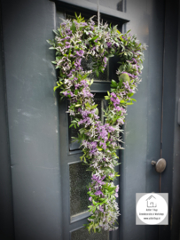 Hangend hart met limonium