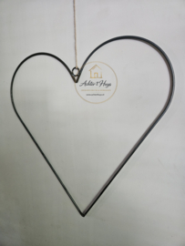 Metalen hart frame 60 cm