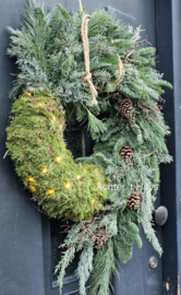 DIY pakket winterkrans pinecone