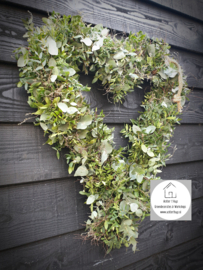 DIY Tijm - eucalyptus hart op frame