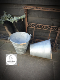 Zinken emmer groot 10 liter