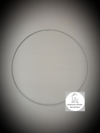Metalen ring zilver 80 cm doorsnede