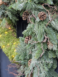 DIY pakket winterkrans pinecone