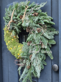 DIY pakket winterkrans pinecone