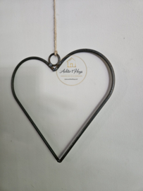 Metalen hart frame 25 cm