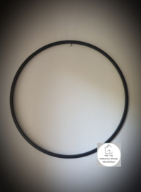 Metalen frame ring zwart met brede rand 40 cm