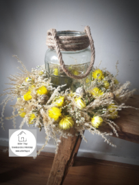 Droogbloemen krans