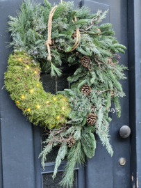 DIY pakket winterkrans pinecone