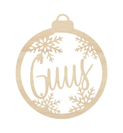 Kerstbal - sneeuwvlokken