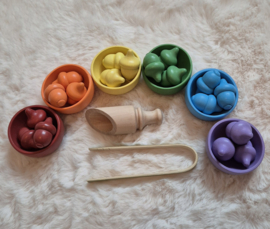 Montessori regenboog sorteerspel