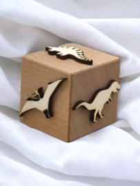 Stempel kubus - dino's