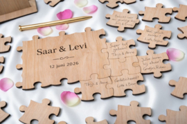 Gastenboek - Houten puzzel