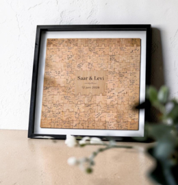 Gastenboek - Houten puzzel