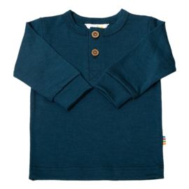 Joha wollen shirt blauw