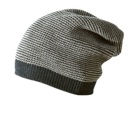 Disana wollen beanie antracite-grijs