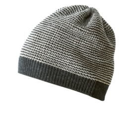 Disana wollen muts beanie antracite-grijs