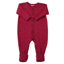 Joha wollen jumpsuit fuchsia melange