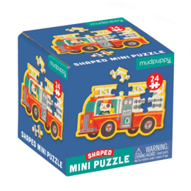 Mudpuppy Shaped mini puzzel - brandweer