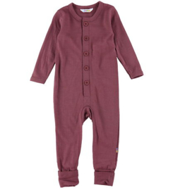 Joha wollen jumpsuit aubergine