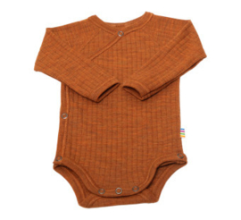 Joha wollen overslag romper rusty orange