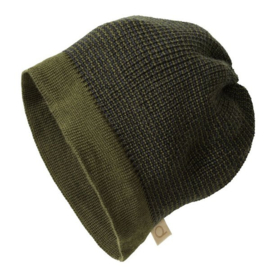 Disana beanie olijf-antraciet
