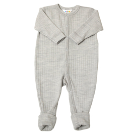 Joha wollen jumpsuit silver melange