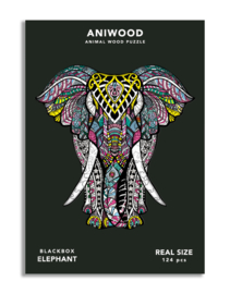 Aniwood houten puzzel olifant medium