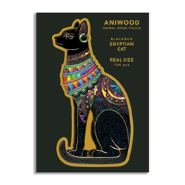 Aniwood houten puzzel Egyptische kat medium