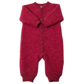 Joha wolfleece jumpsuit fuchsia melange