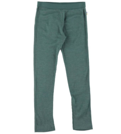 Joha wol/zijde legging rib groen