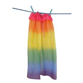 Sarah's Silks zijden speelcape regenboog